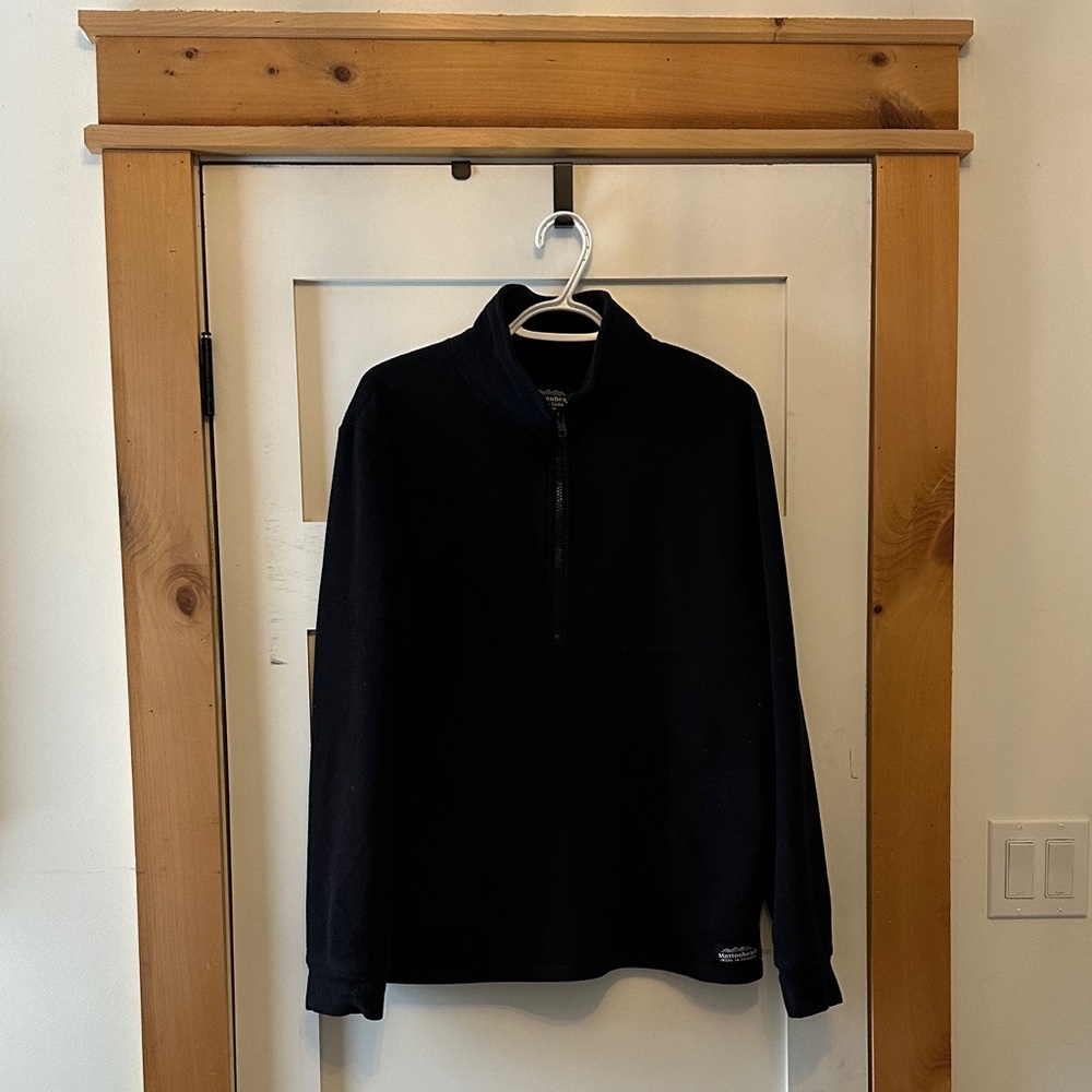 Muttonhead Black Quarter Zip Fleece